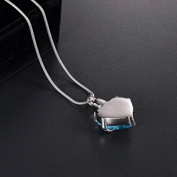 Cremation Urn Necklace for Ashes Always in My Heart Jewelry - Picture 5 of 7